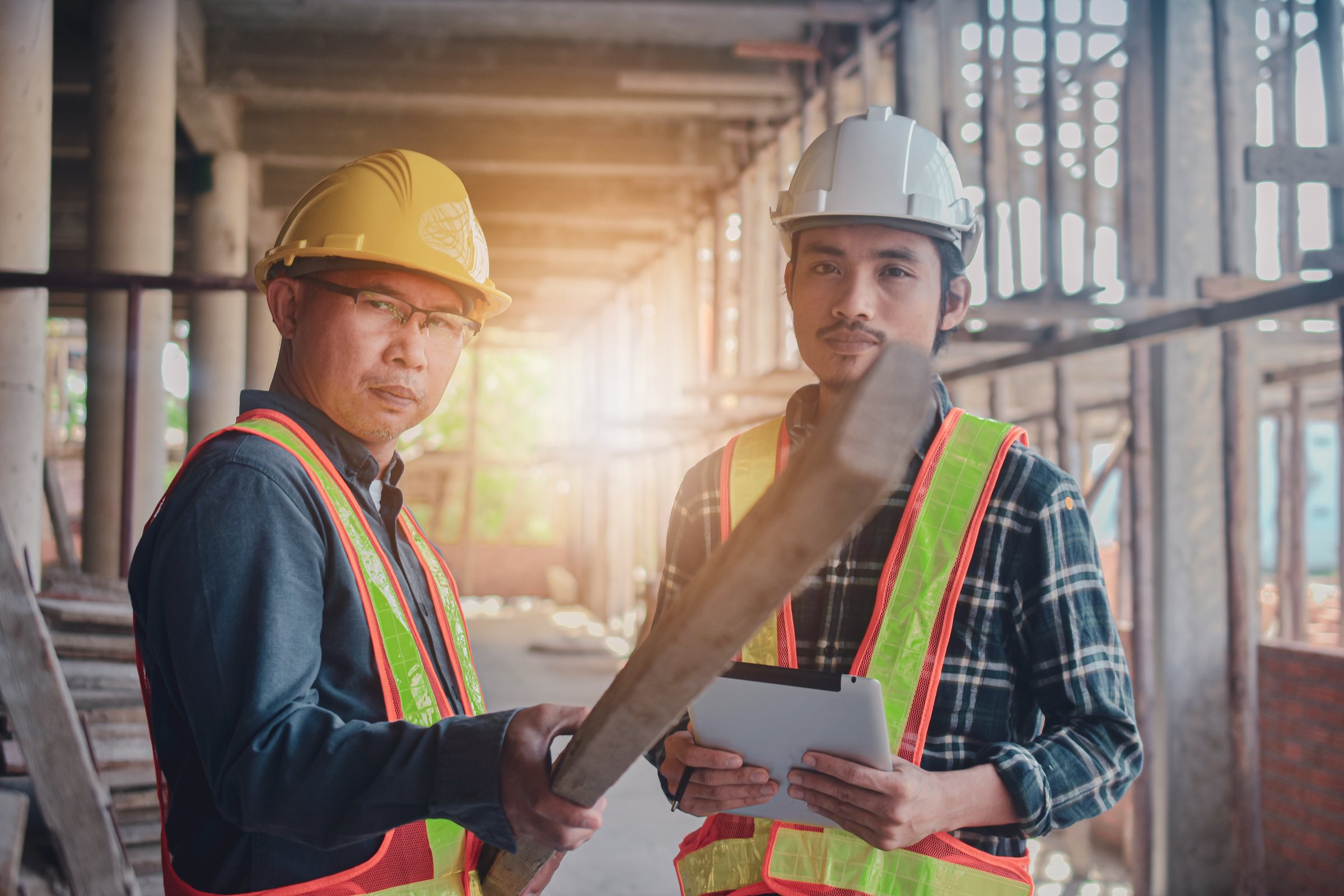 Engineer Inspection on Site Building Construction to Control Quality